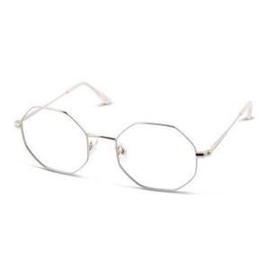 NEW Thin & Light QUILL White & Gold COCO Eyeglasses 48/19/145 with Case